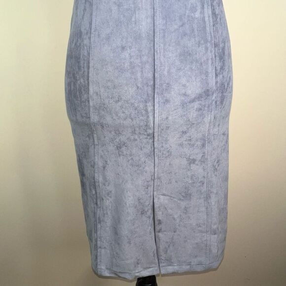Bishop + Young Elizabeth Crosby Gabrielle Faux Suede Slip Dress (M) - Picture 3 of 11